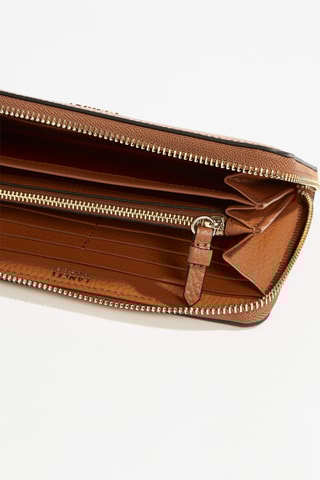 Compagnon en cuir Lettrines - Camel