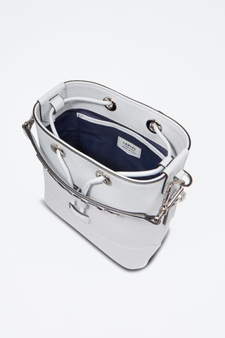 Sac seau en cuir Ninon Mini - Gris clair