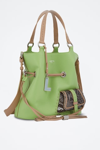 Sac seau en cuir Premier Flirt S - Vert clair