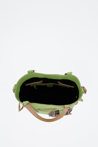Sac seau en cuir Premier Flirt M - Vert clair