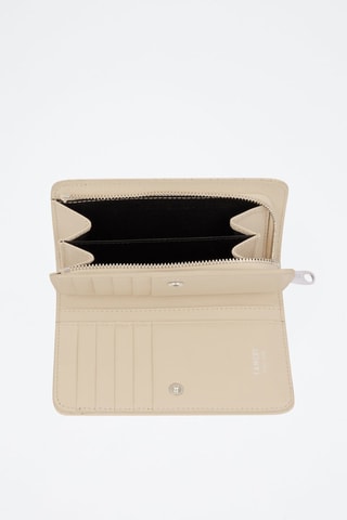 Portefeuille en cuir Midi-Minuit - Beige