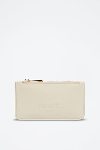 Porte-cartes en cuir Billie - Beige
