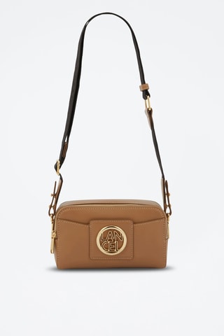 Sac bandoulière en cuir Roxane - Camel et doré