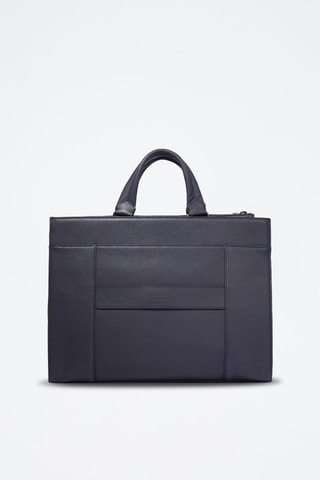 Porte-documents 15'6 en cuir Come - Bleu marine