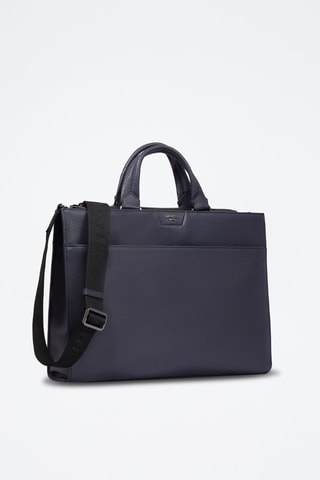 Porte-documents 15'6 en cuir Come - Bleu marine