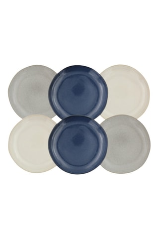 6 Keramische Dessertborden Oia - 20,5 cm
