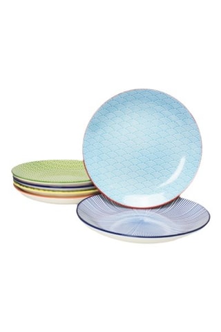 6 Porseleinen Dessertborden Sabae - 20 cm