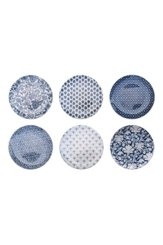 6 Porseleinen Dessertborden Majorelle - 20,5 cm