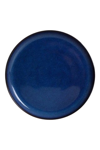 6 Keramische Dessertborden Blue Moon - 21 cm