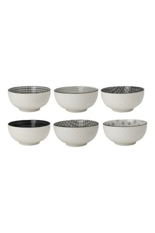 6 Porseleinen Kommen Komae - 58 cl
