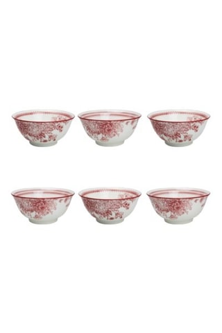 6 Porseleinen Kommen Louise - 15 cm