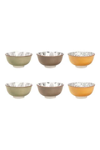6 Porseleinen Kommen Sasebo - 30 cl