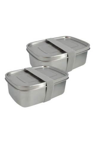 2 Roestvrijstalen Lunchboxen Glamping- 110 cl