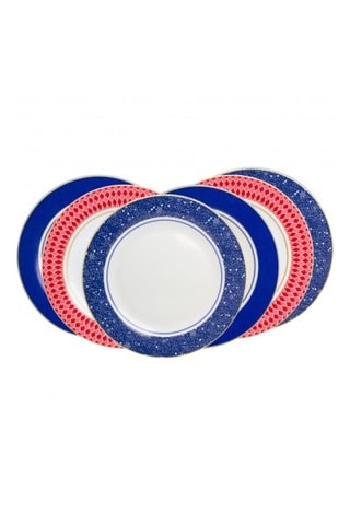 6 Platte Porseleinen Borden Circus - 26 cm