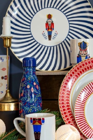 6 Platte Porseleinen Borden Circus - 26 cm