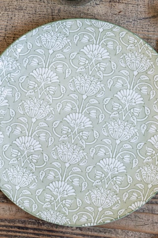 6 Platte Porseleinen Borden Soliman - 26 cm