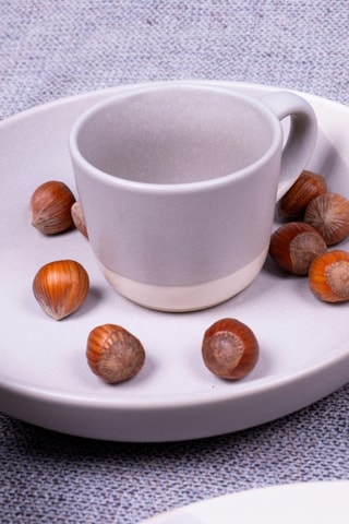6 Keramische Kopjes Terre de Sienne - 8,3× 6,5 cm