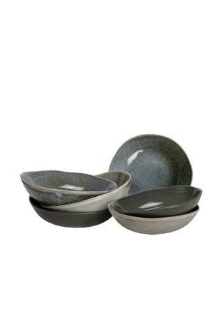 6 Diepe Porseleinen Borden Zao - 20,3 cm