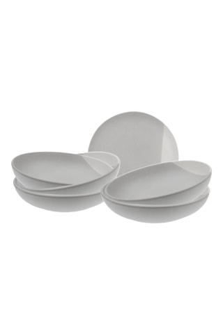 6 Keramische Diepe Borden Terre de Sienne - 22 cm