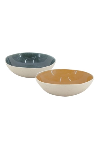 6 Keramische Diepe Borden Coralia - 18,5 cm