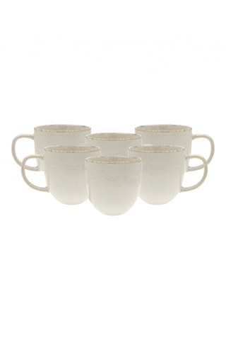 6 Keramische Mokken Coton 