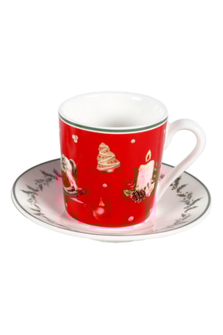 Porseleinen Koffieservies Souvenirs d’Antan - 6 Personen
