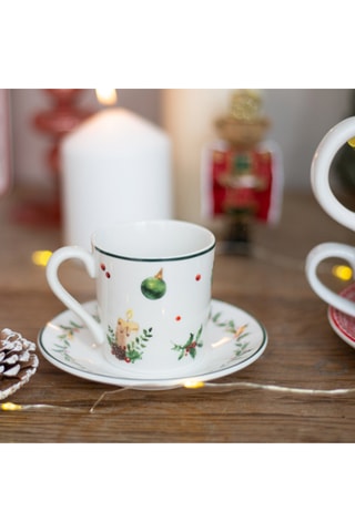 Porseleinen Koffieservies Souvenirs d’Antan - 6 Personen