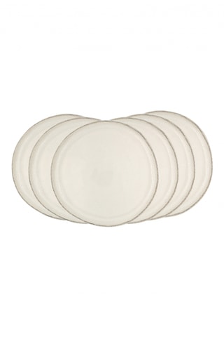 6 Platte Keramische Borden Coton 