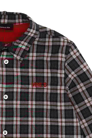 Camisa - Cinzento e vermelho