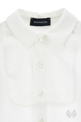 Camisa e laço - Branco