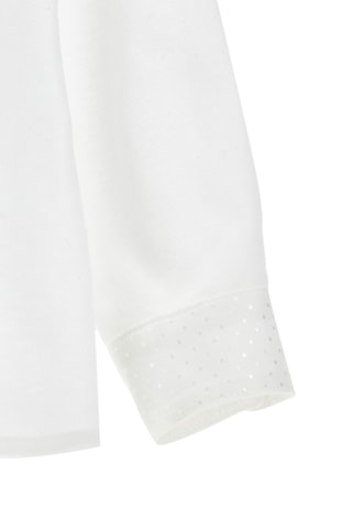 Camisa e laço - Branco