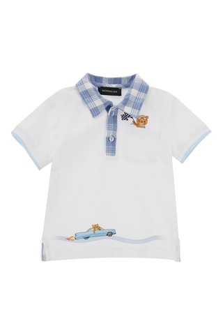 Polo - Branco e azul