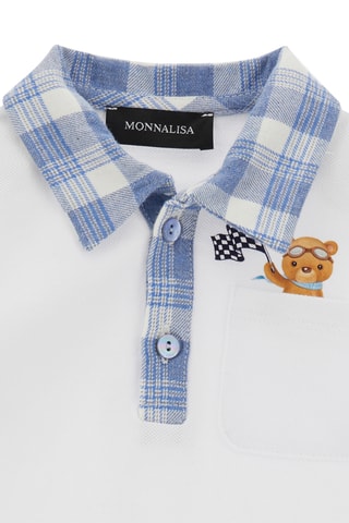 Polo - Branco e azul