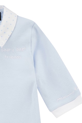 Babygro e gorro - Azul-claro e branco