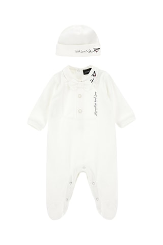 Babygro e gorro - Cru