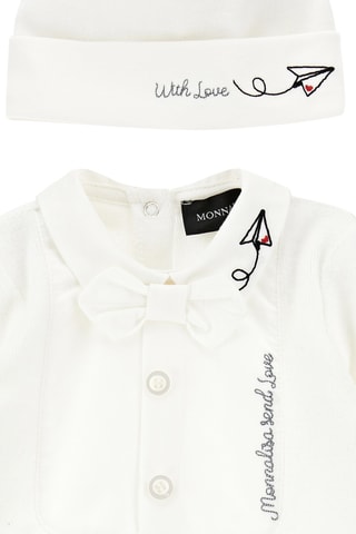 Babygro e gorro - Cru