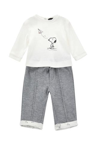 Sweat e calças Snoopy Snoopy e os Peanuts - Cru e cinzento