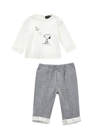 Sweat e calças Snoopy Snoopy e os Peanuts - Cru e cinzento
