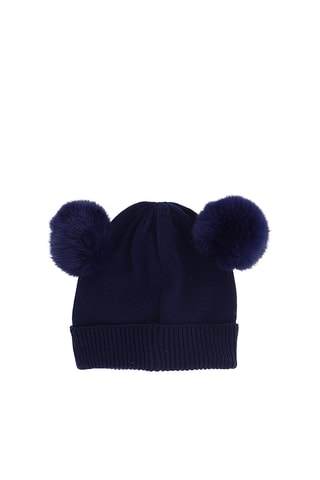 Gorro com orelhas - Azul-marinho