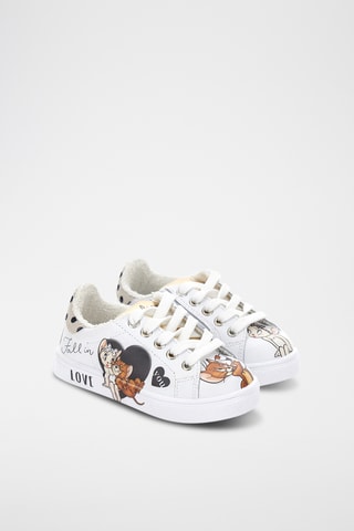 Sapatilhas Toodles Galore, Jerry Tom e Jerry - Branco