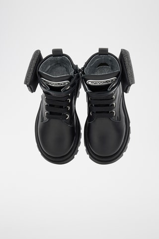 Botins em couro de vitelo - Preto