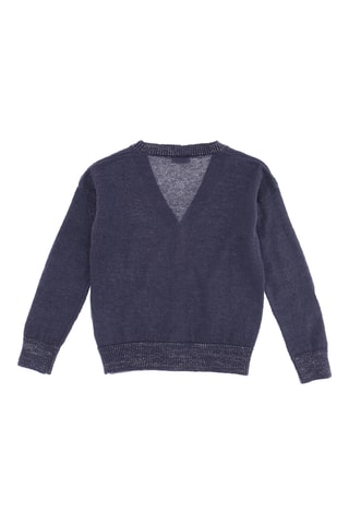 Casaco de malha de mohair - Azul-marinho