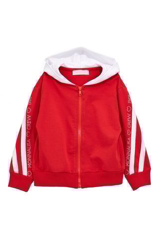 Sweat com capuz - Vermelho
