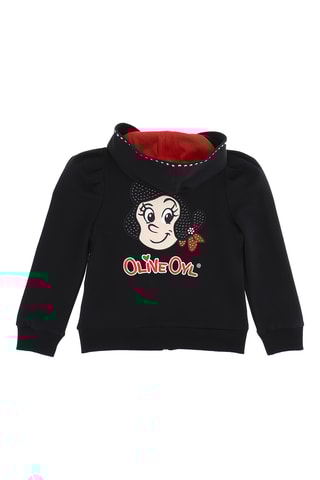Sweat com capuz Olive Oyl Popeye - Preto