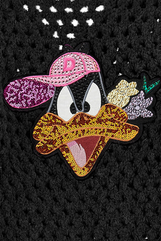 Casaco de malha Daffy Duck Looney Tunes - Preto