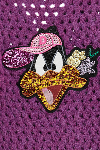 Casaco de malha Daffy Duck Looney Tunes - Violeta