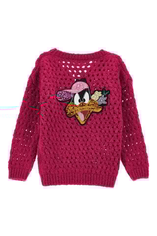Casaco de malha Daffy Duck Looney Tunes - Rosa
