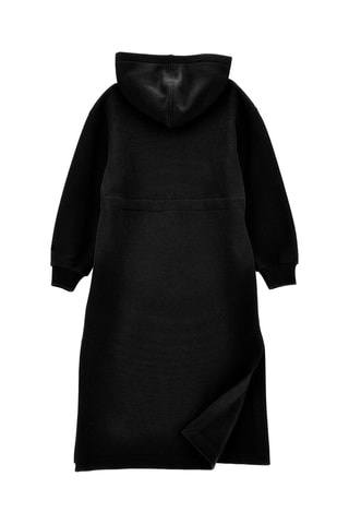 Vestido com capuz - Preto