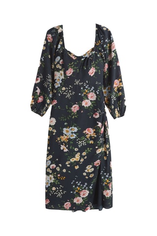 Vestido traçado - Preto