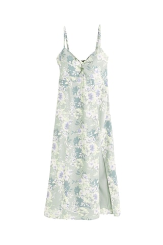 Vestido médio - Verde-água